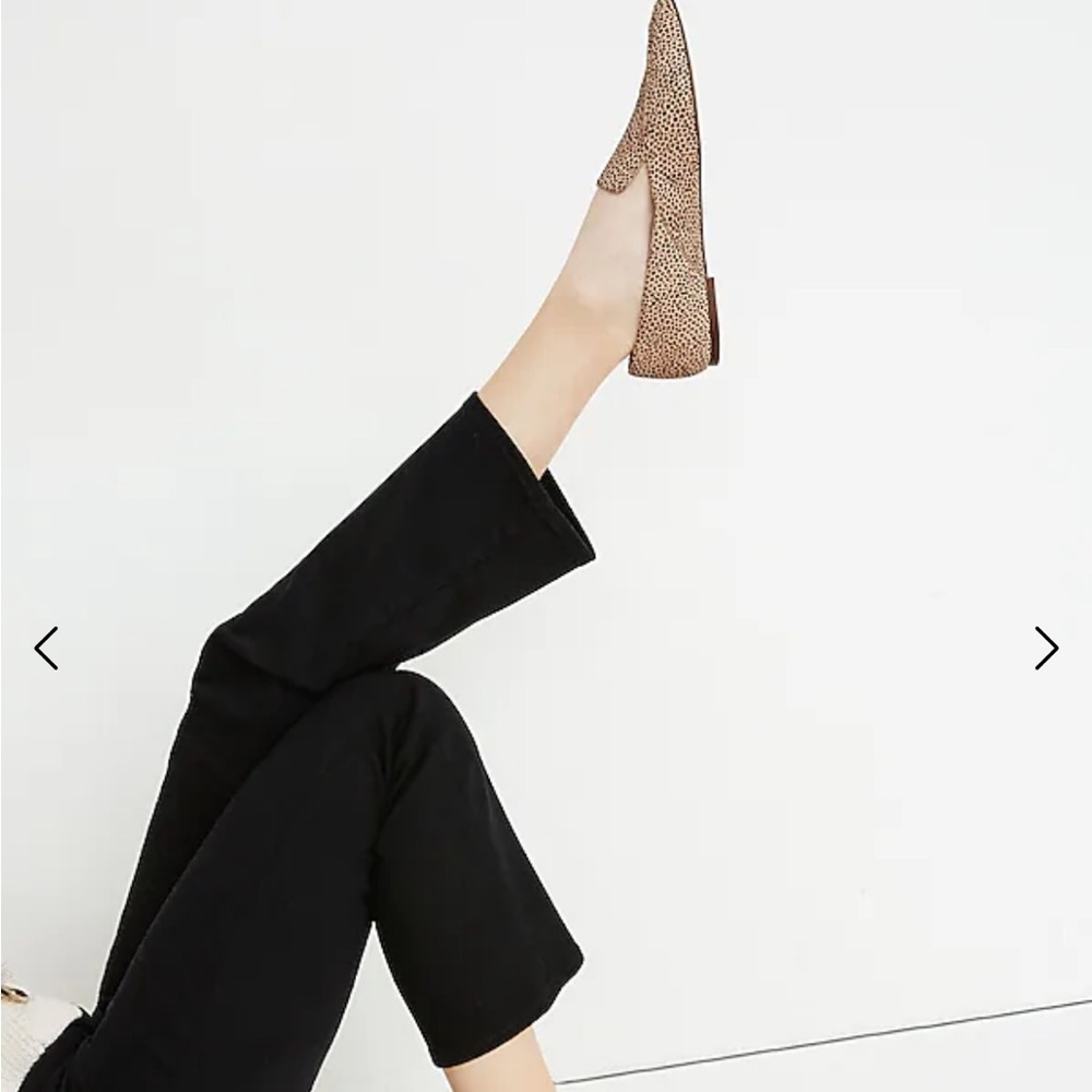 Madewell The Frances Skimmer in the Calf Hair tan loafers - Picture 2 of 9